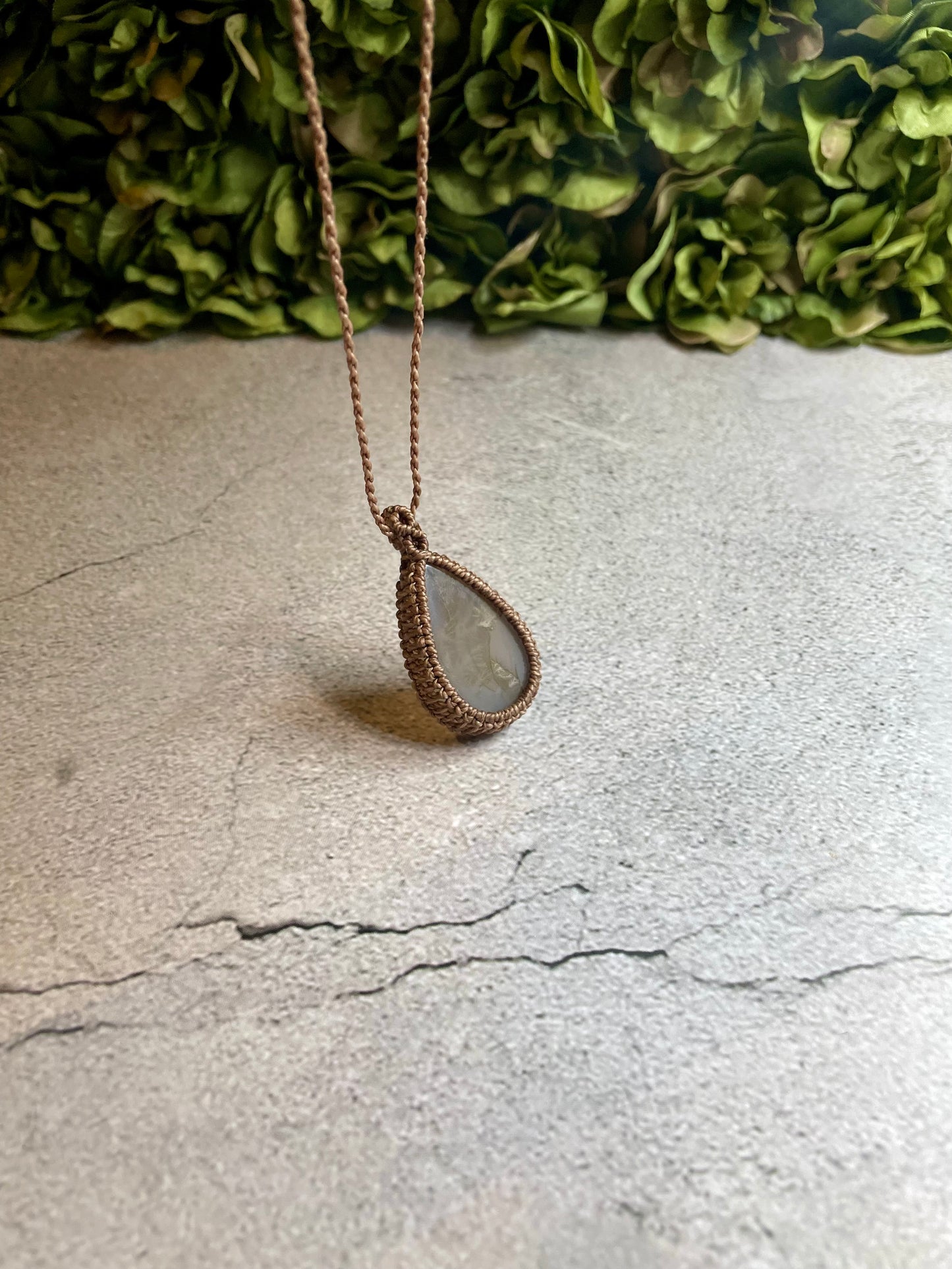 Wild as Roots | Dendritic Tree Agate Macrame Necklace