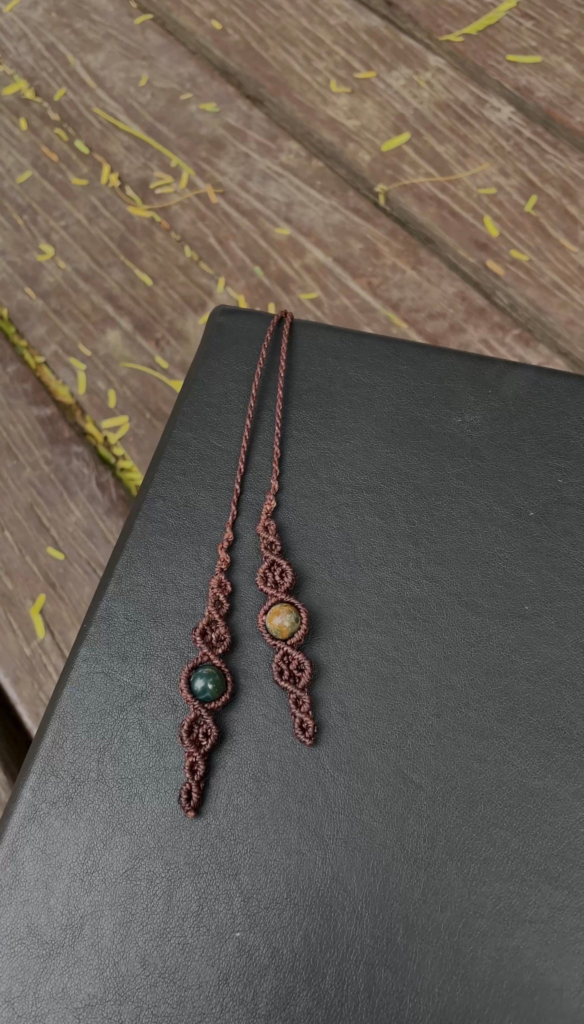 Grounded Tales | Fancy Jasper Macrame Bookmark