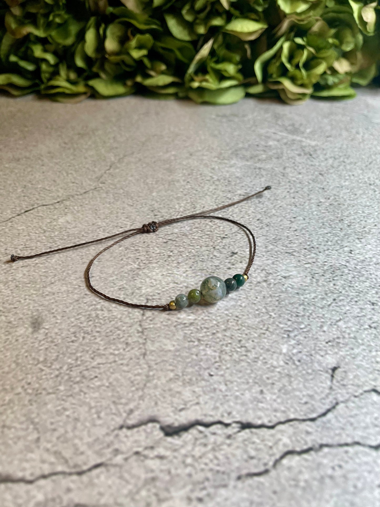 Greenie | Fancy Jasper Macrame Bracelet
