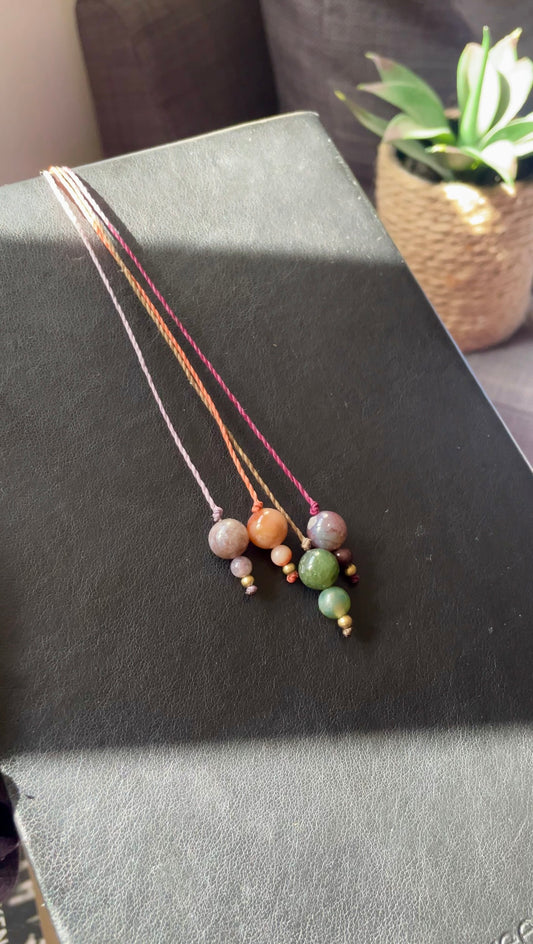 Wanderlight | Fancy Jasper Macrame Bookmarks