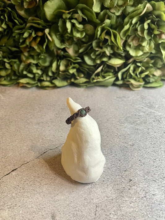 Brown Vine | Fancy Jasper Macrame Ring