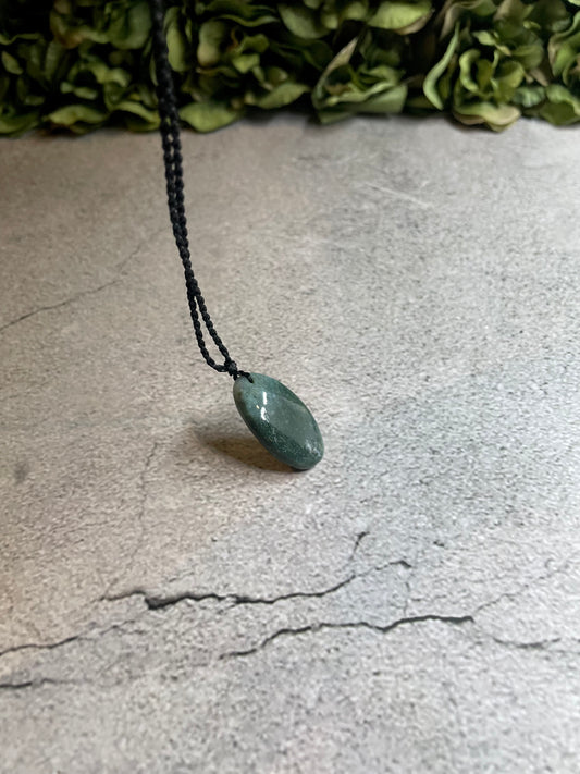 Simple Moss Agate Necklace