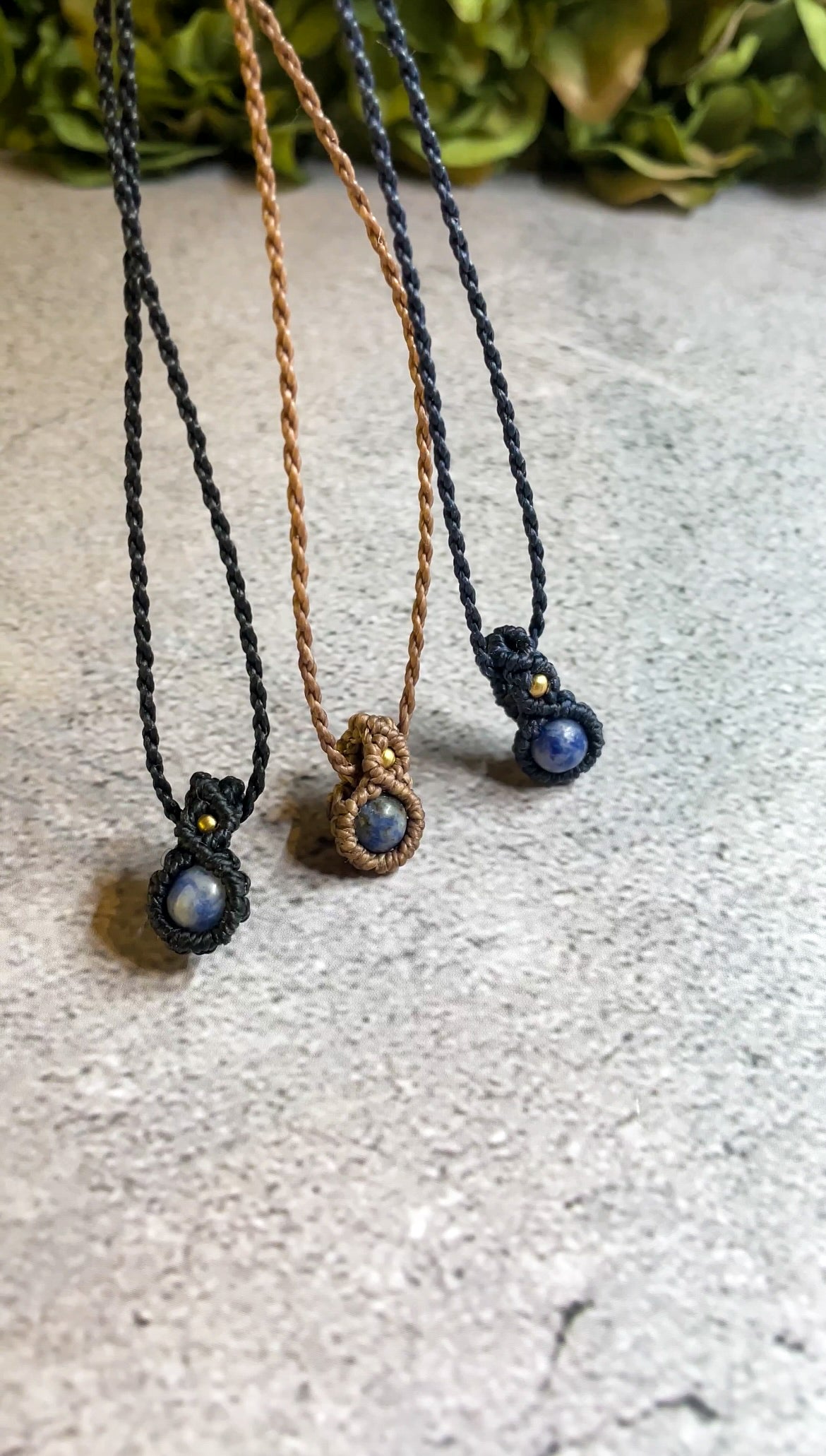 Skyward | Sodalite Macrame Necklace