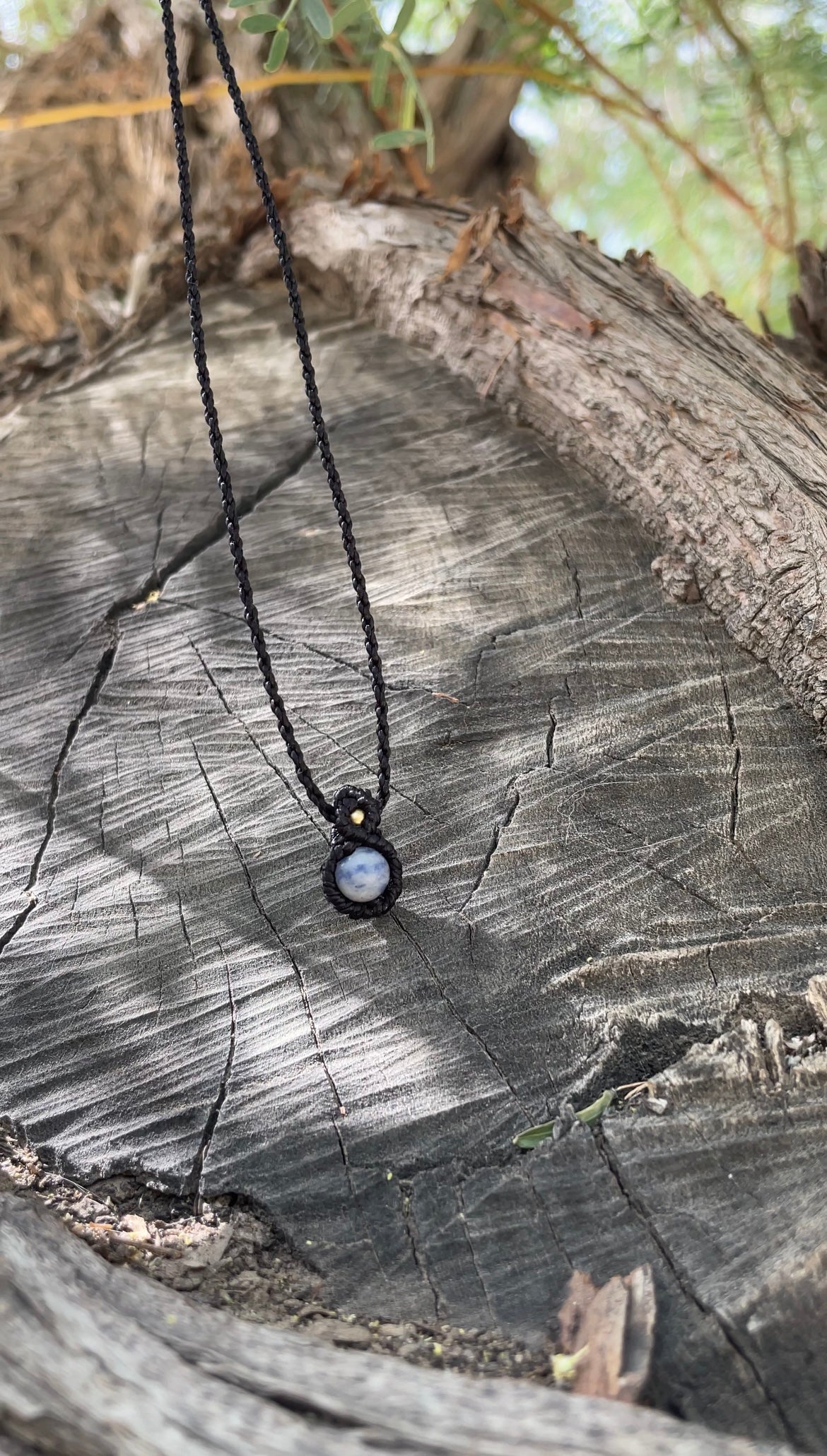 Skyward | Sodalite Macrame Necklace