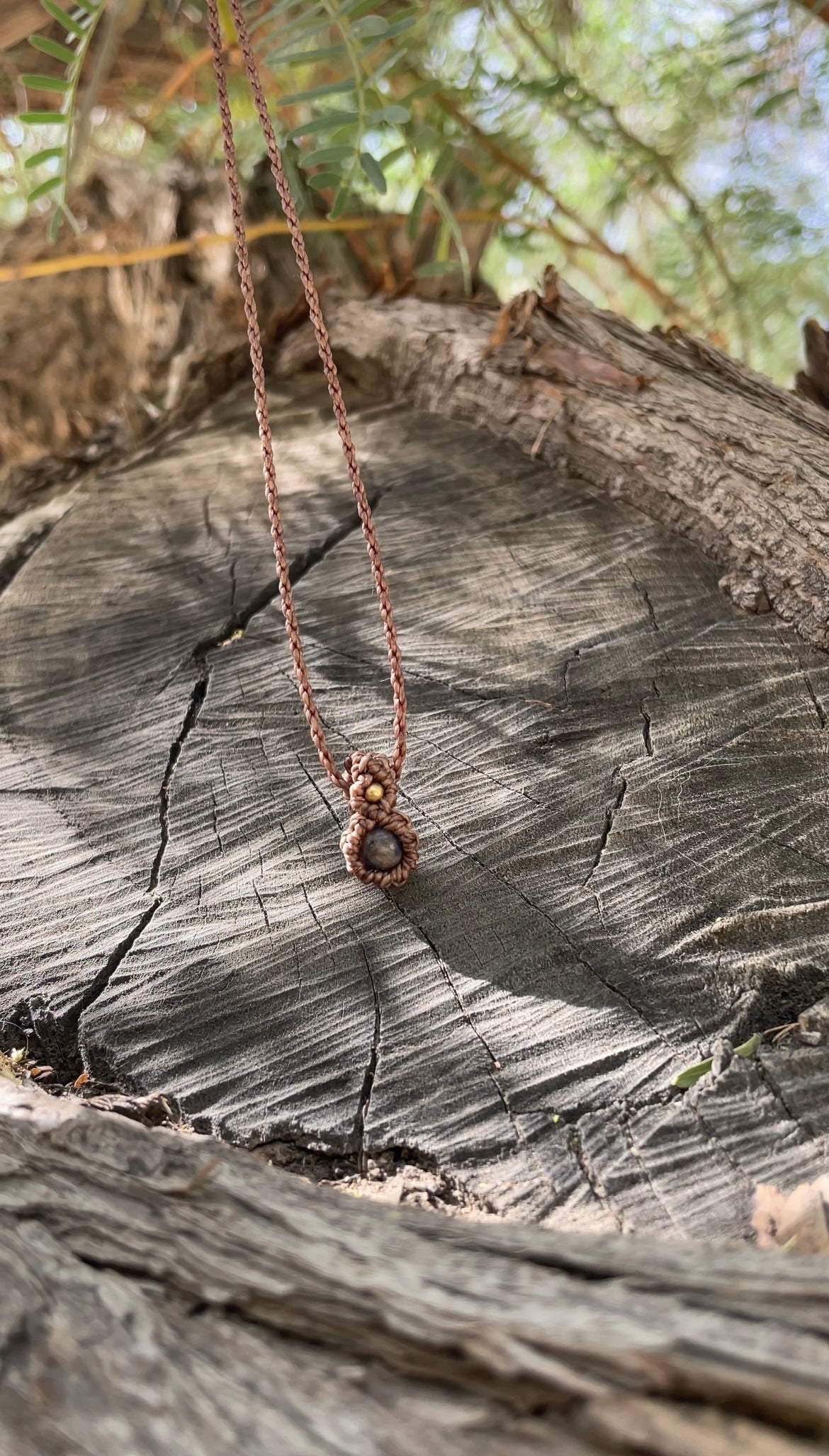 Skyward | Sodalite Macrame Necklace
