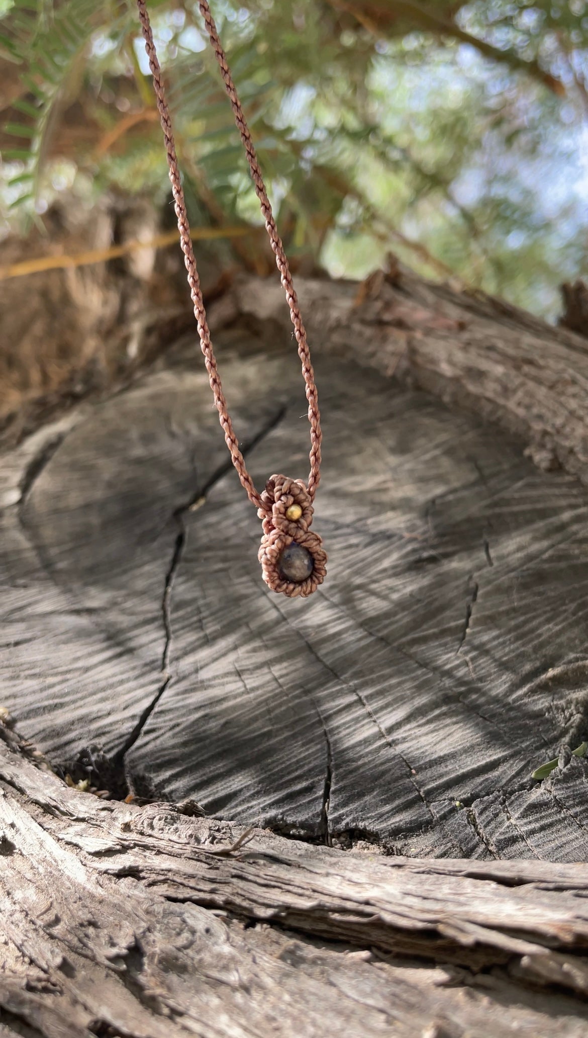 Skyward | Sodalite Macrame Necklace