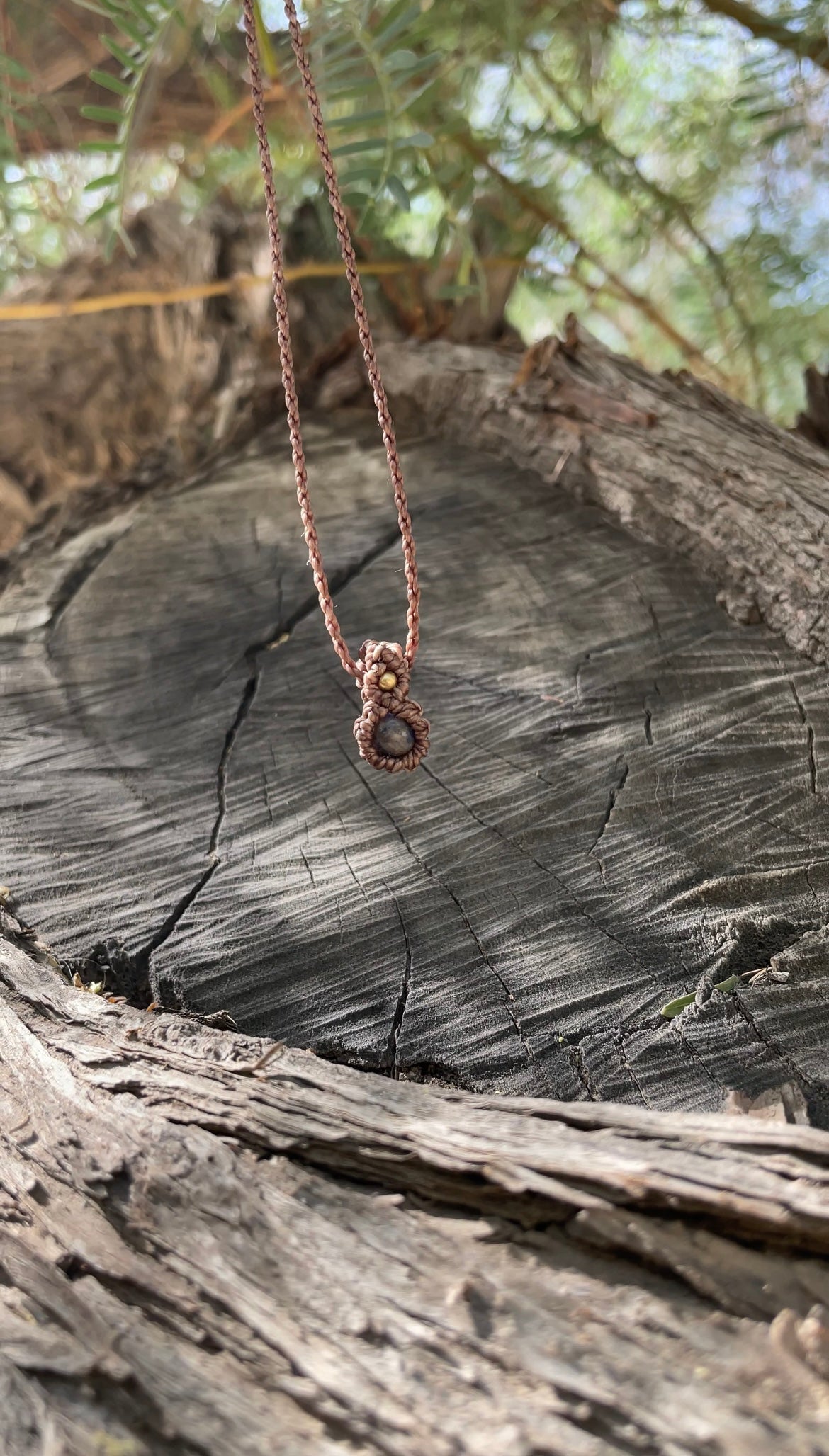 Skyward | Sodalite Macrame Necklace