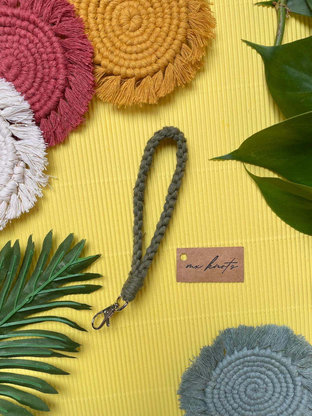 Macrame Wristlet Keychain