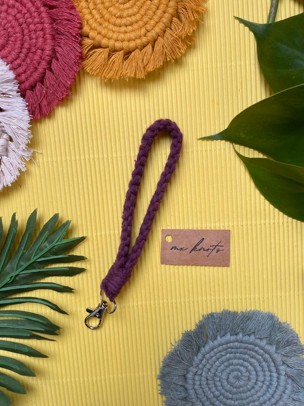 Macrame Wristlet Keychain