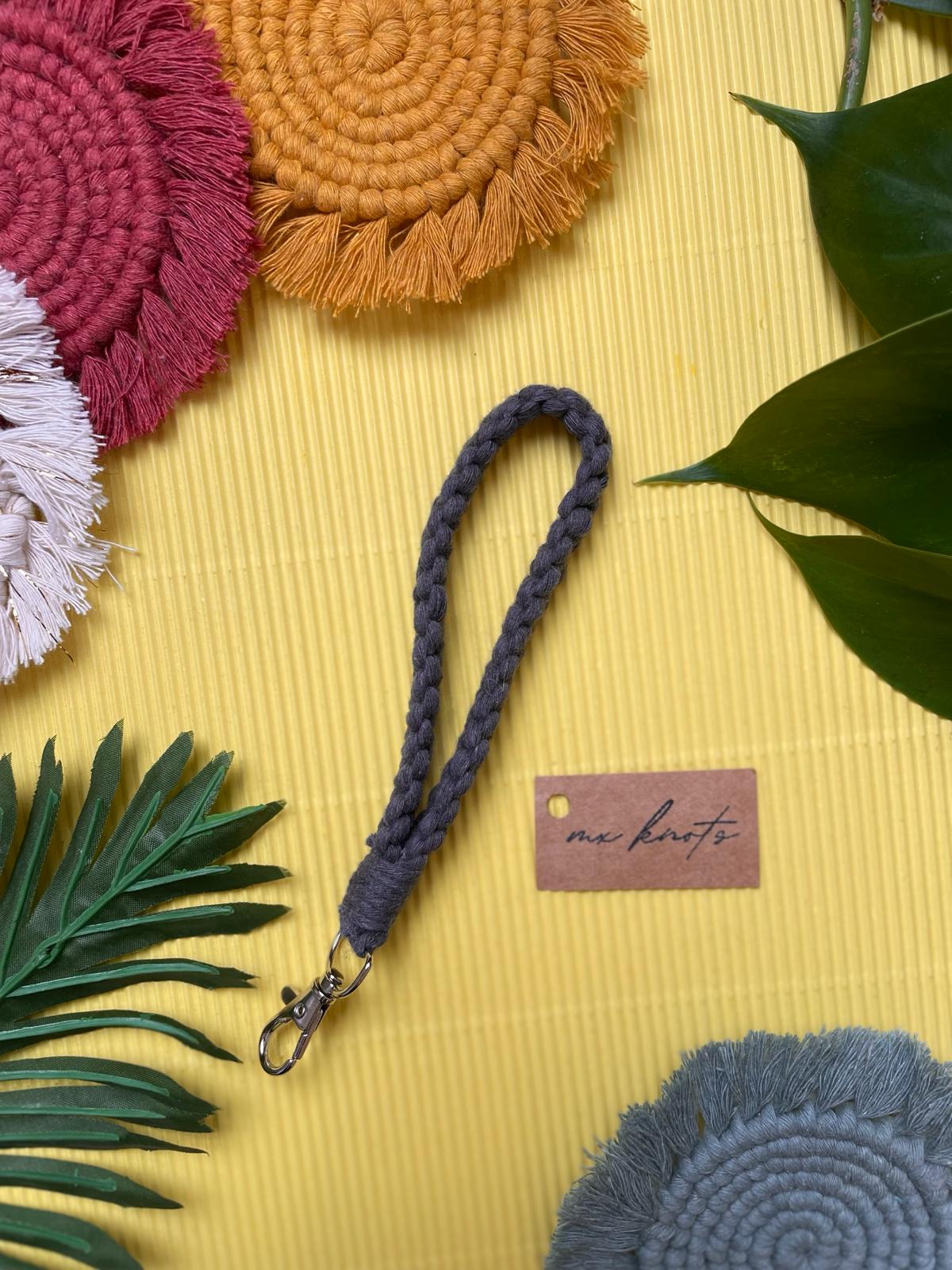 Macrame Wristlet Keychain