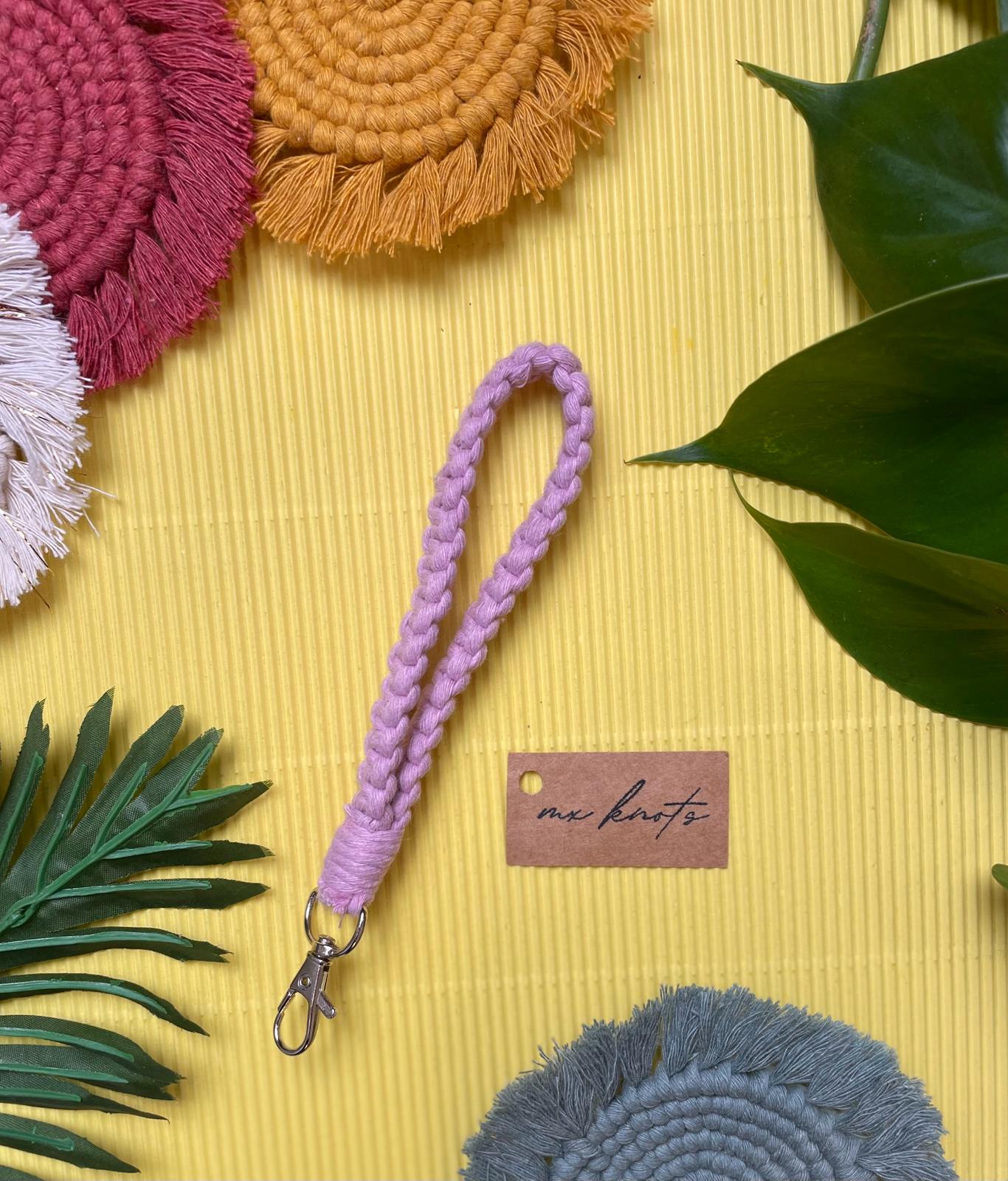 Macrame Wristlet Keychain