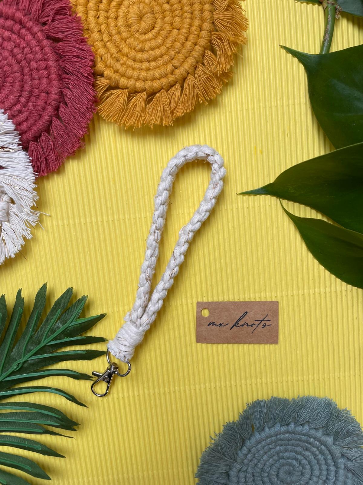 Macrame Wristlet Keychain