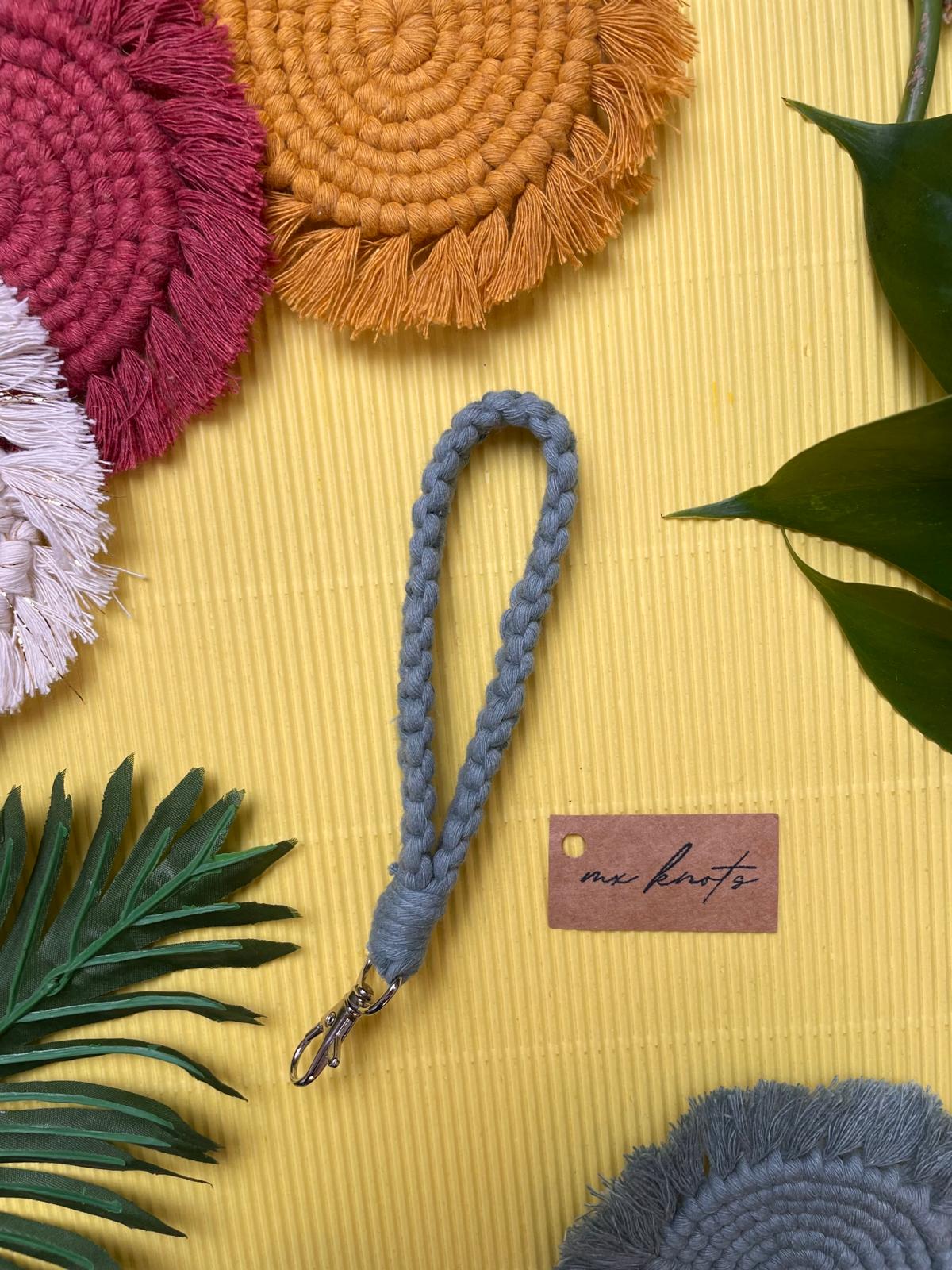 Macrame Wristlet Keychain