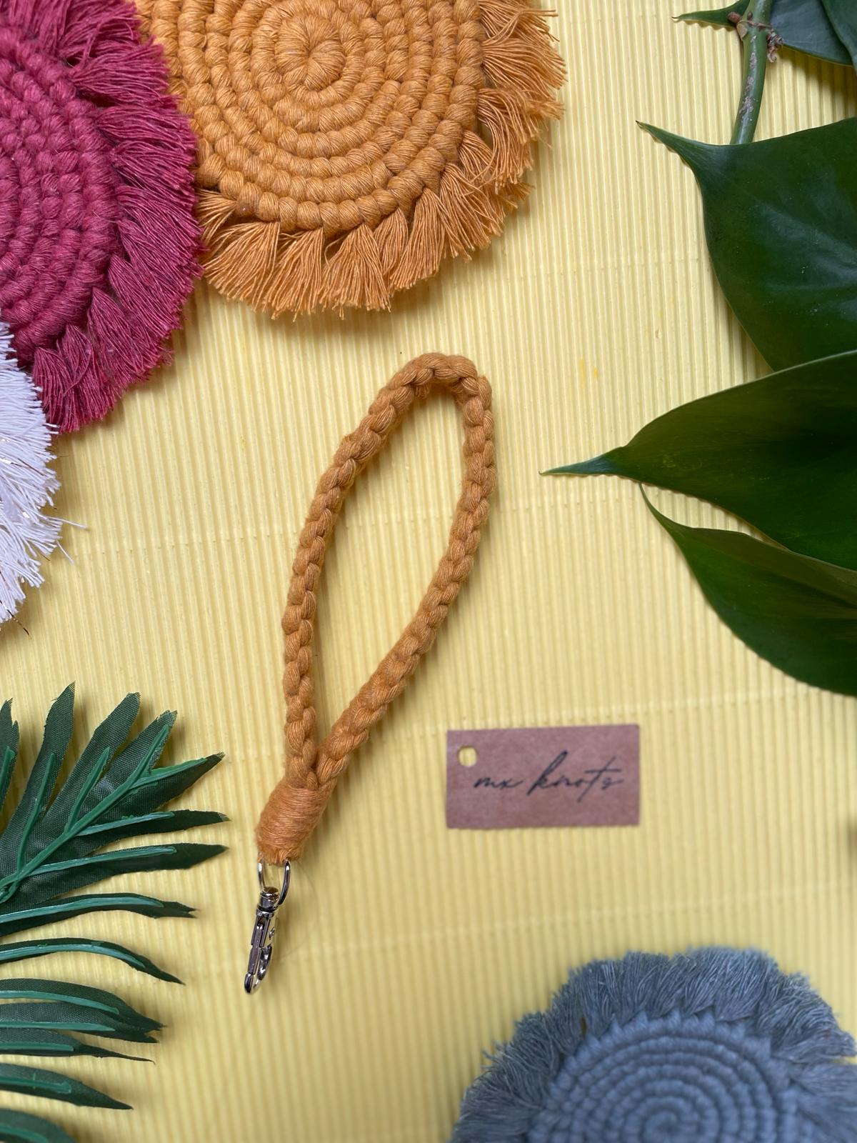 Macrame Wristlet Keychain
