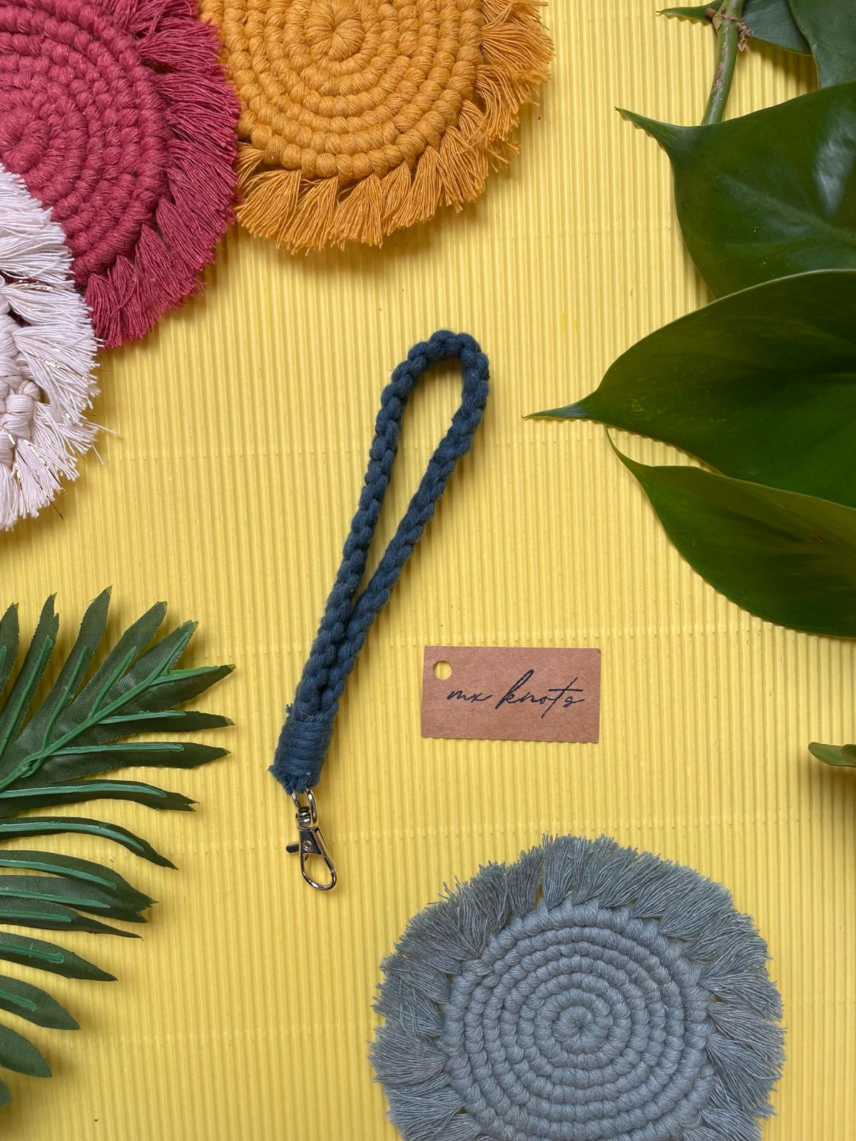 Macrame Wristlet Keychain