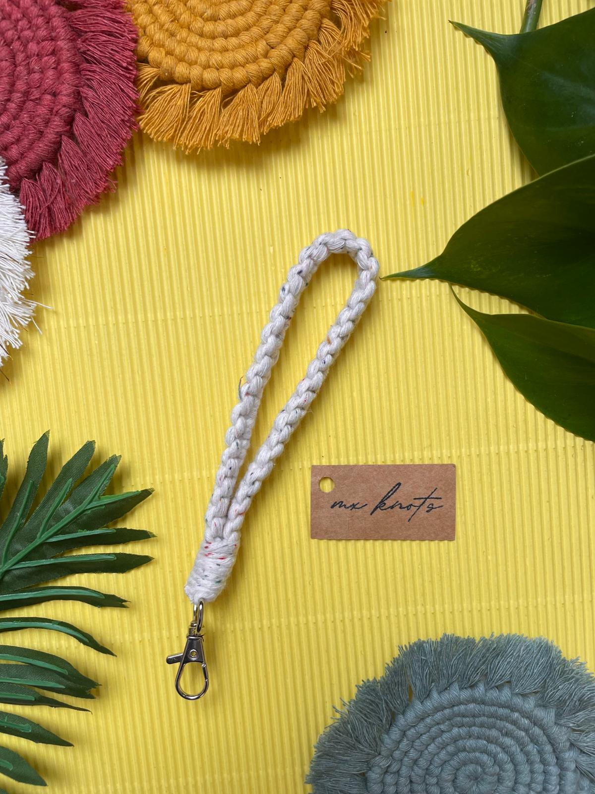 Macrame Wristlet Keychain