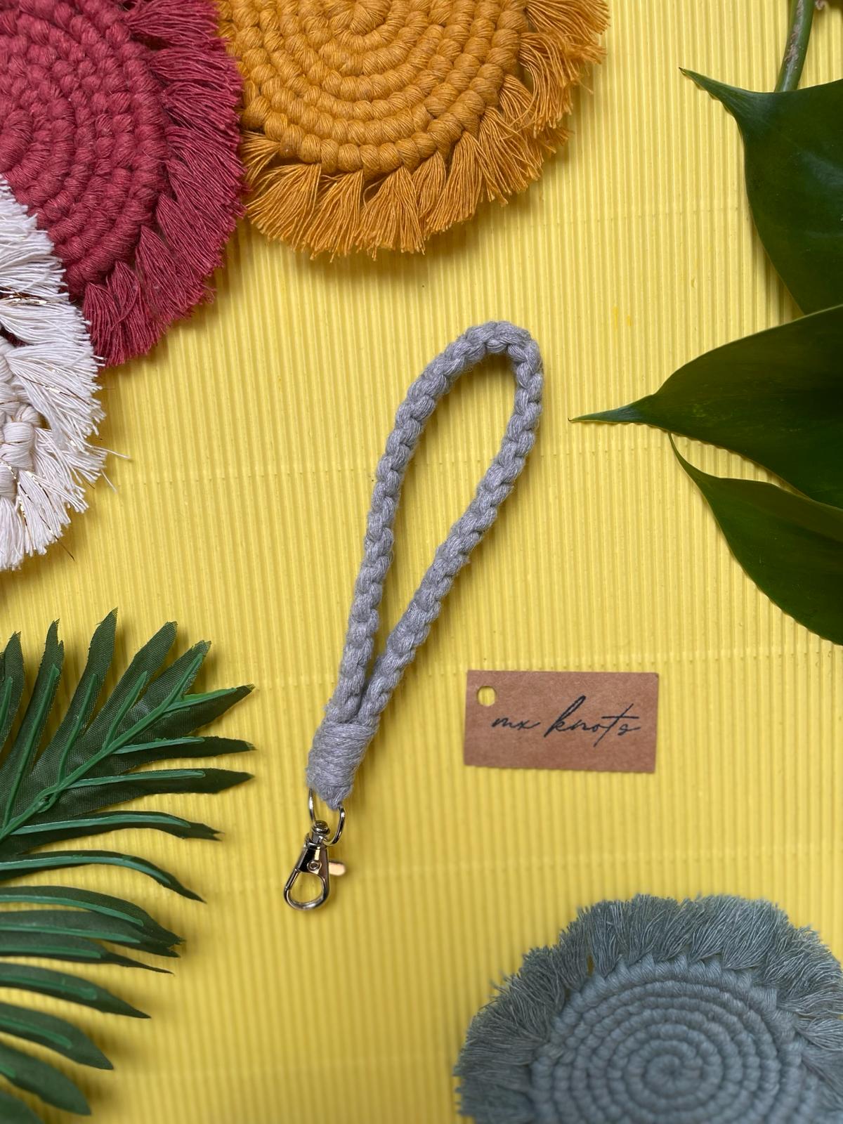 Macrame Wristlet Keychain