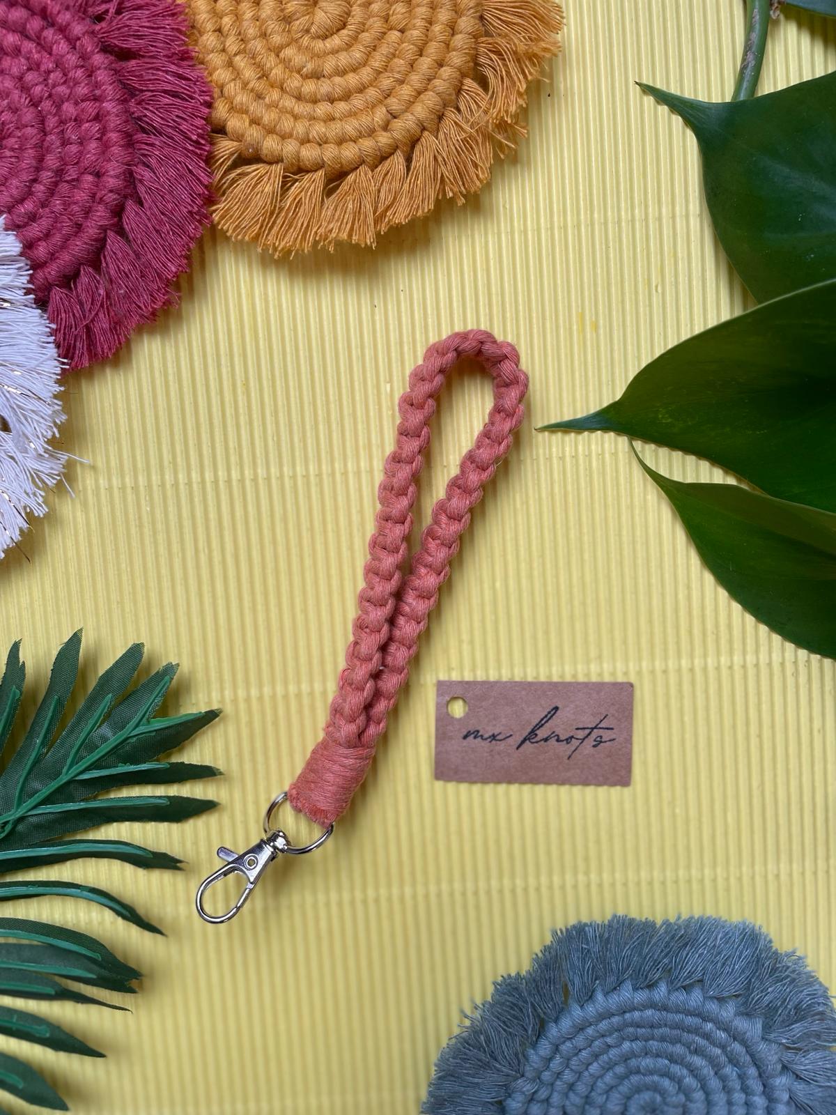 Macrame Wristlet Keychain