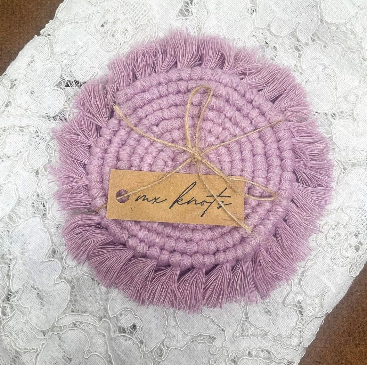 Boho Macrame Coasters