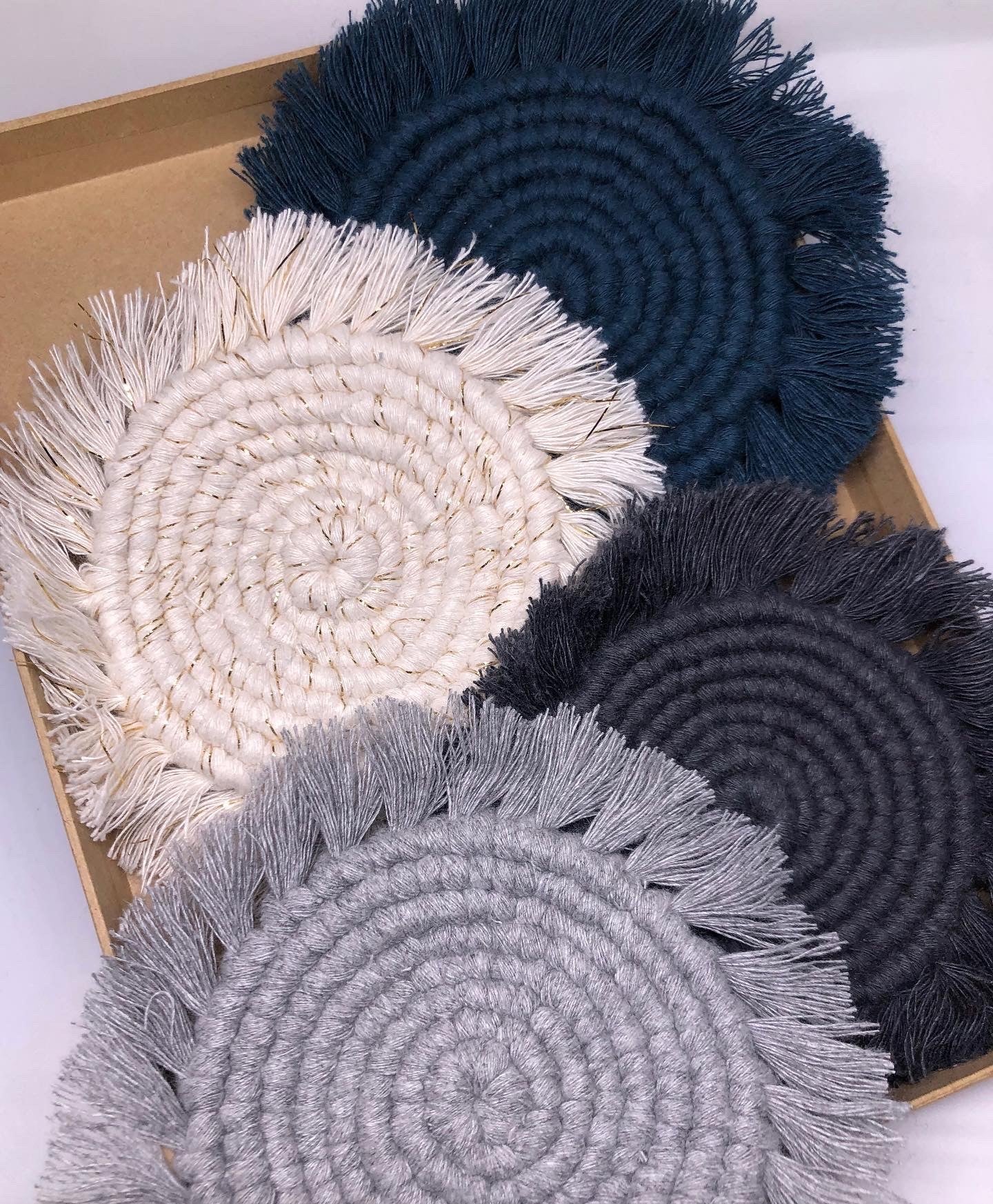 Boho Macrame Coasters