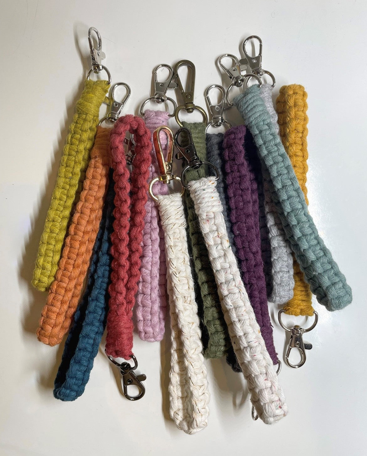 Macrame Wristlet Keychain