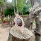 Rhea | Ammonite Macrame Necklace