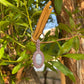 Rain-Kissed | Blue Lace Agate Macrame Keychain