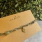 Leaf Dance | Fancy Jasper & Snow Quartz Macrame Anklet