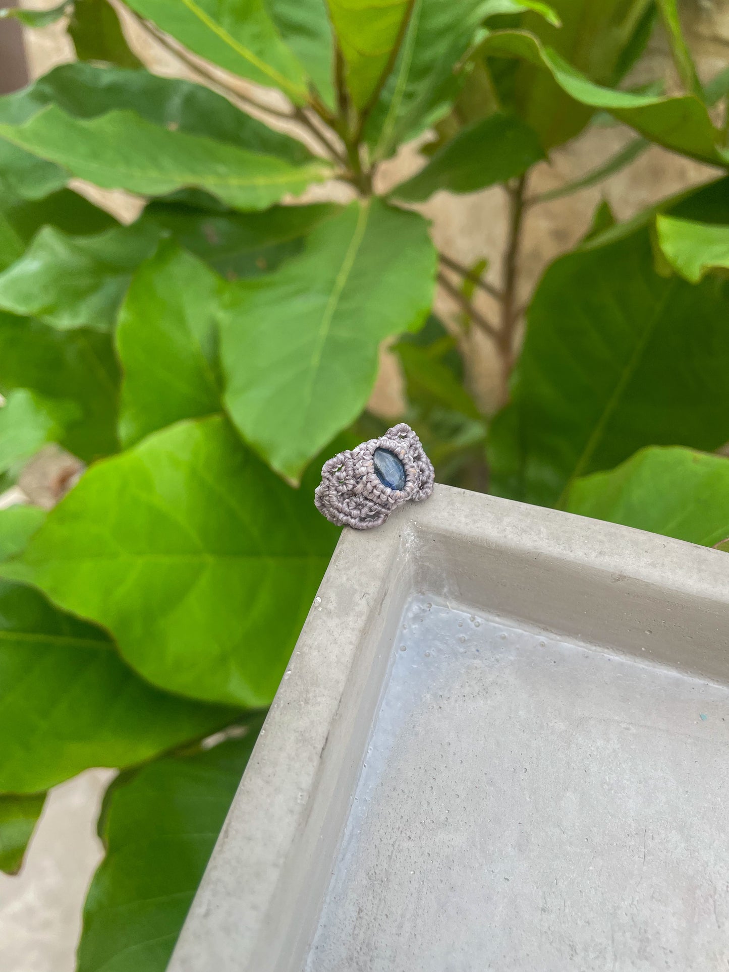 Travel Collection: Oceanscape | Kyanite Macrame Ring