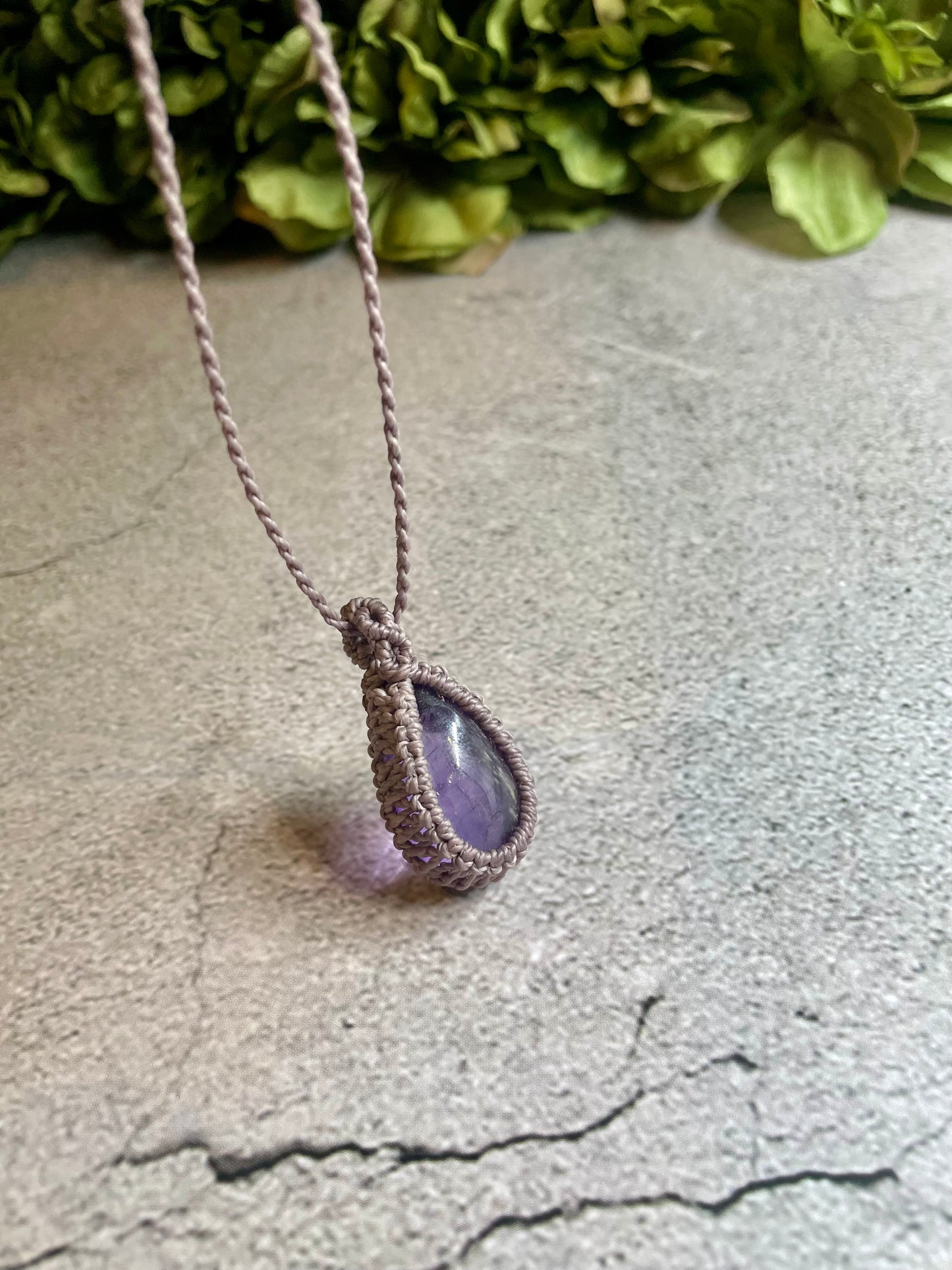 Luster | Ametrine Macrame Necklace