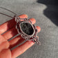 Selah | Gray Amethyst Macrame Necklace