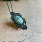 Ocean Eyes | Labradorite Macrame Necklace