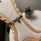 Leaf Dance | Fancy Jasper & Snow Quartz Macrame Anklet