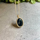 Ava | Druzy Onyx Macrame Necklace