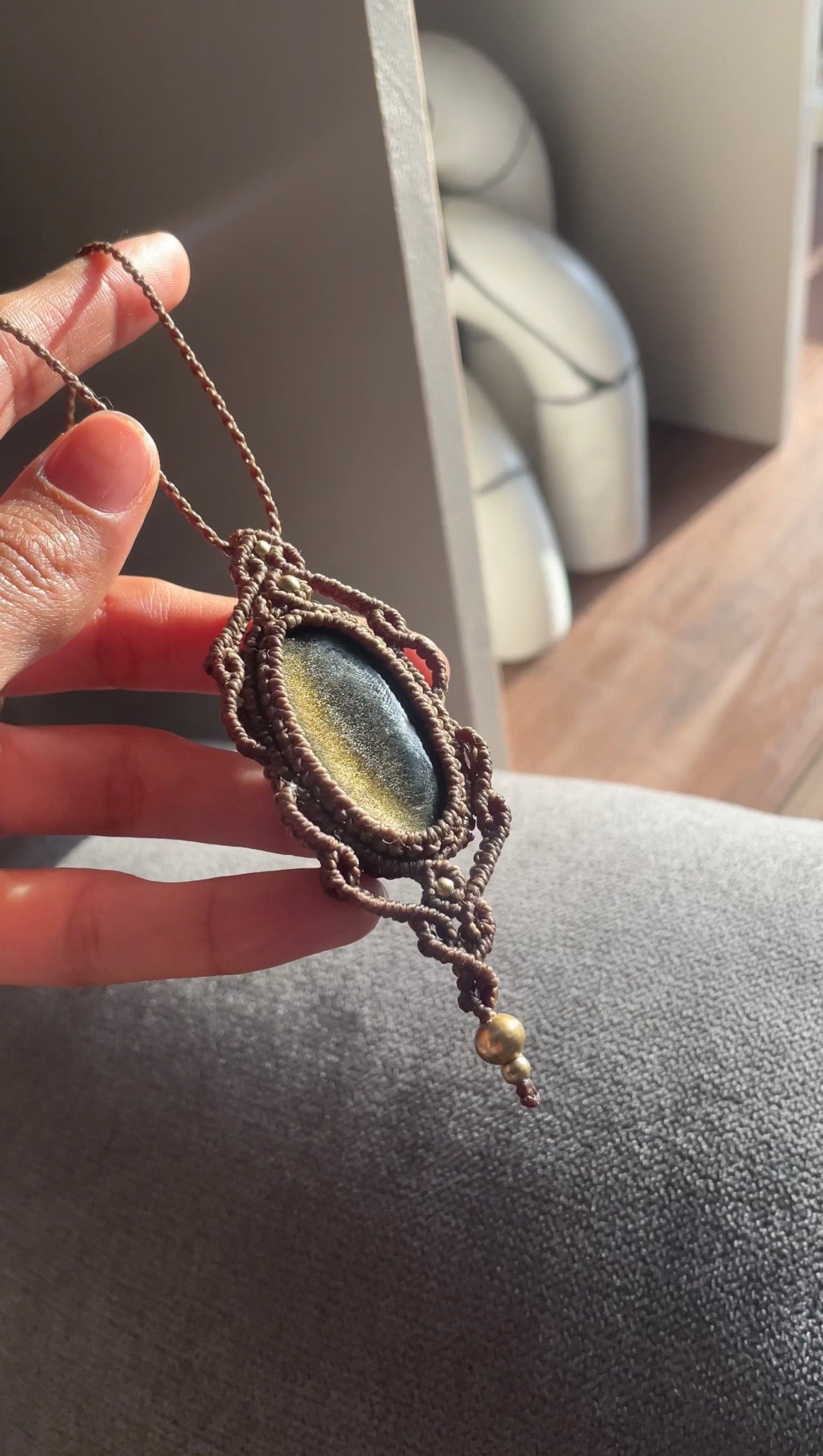 Gaia | Golden Sheen Obsidian Necklace