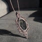 Selah | Gray Amethyst Macrame Necklace