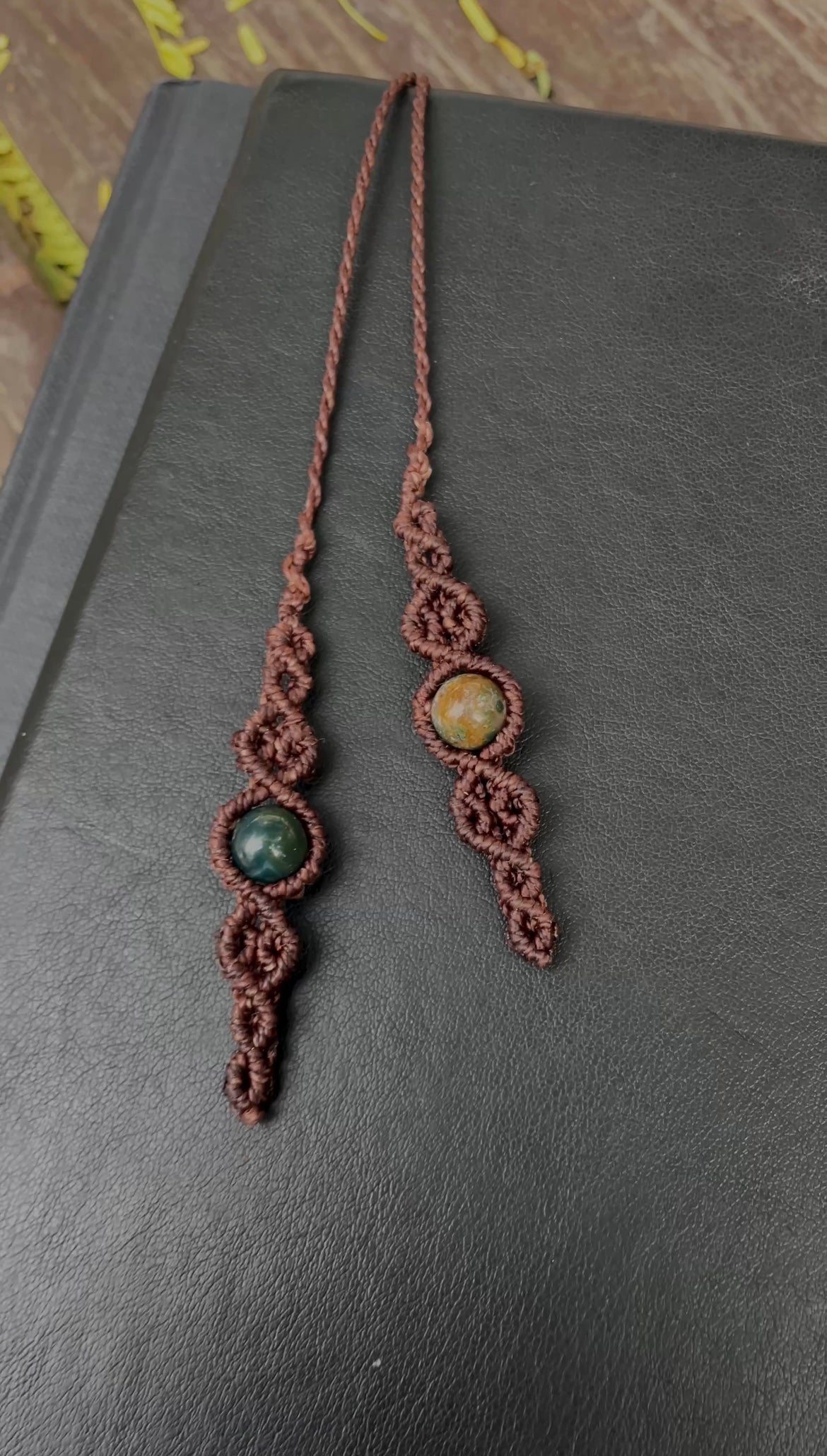 Grounded Tales | Fancy Jasper Macrame Bookmark