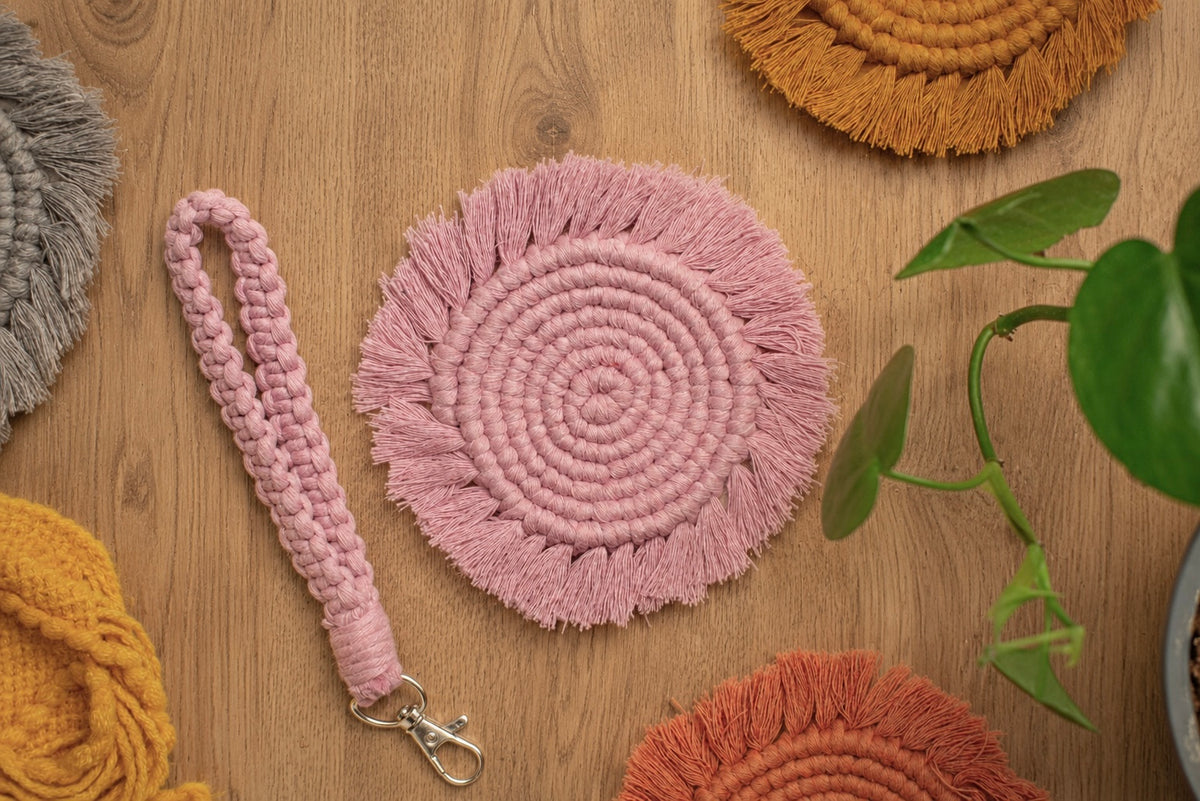 Boho Macrame Coasters