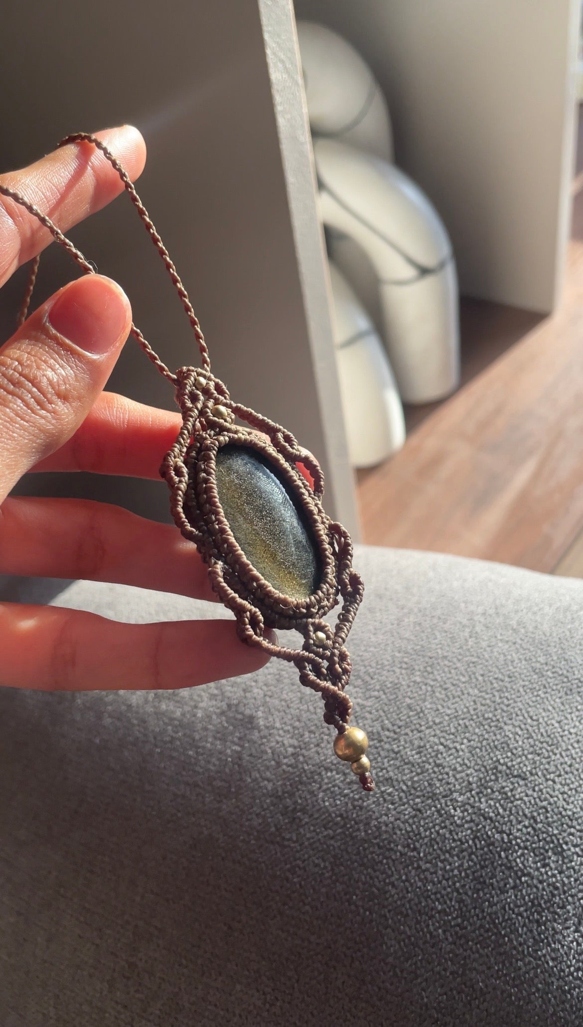 Gaia | Golden Sheen Obsidian Necklace