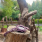 Lila | Ammonite Macrame Bracelet