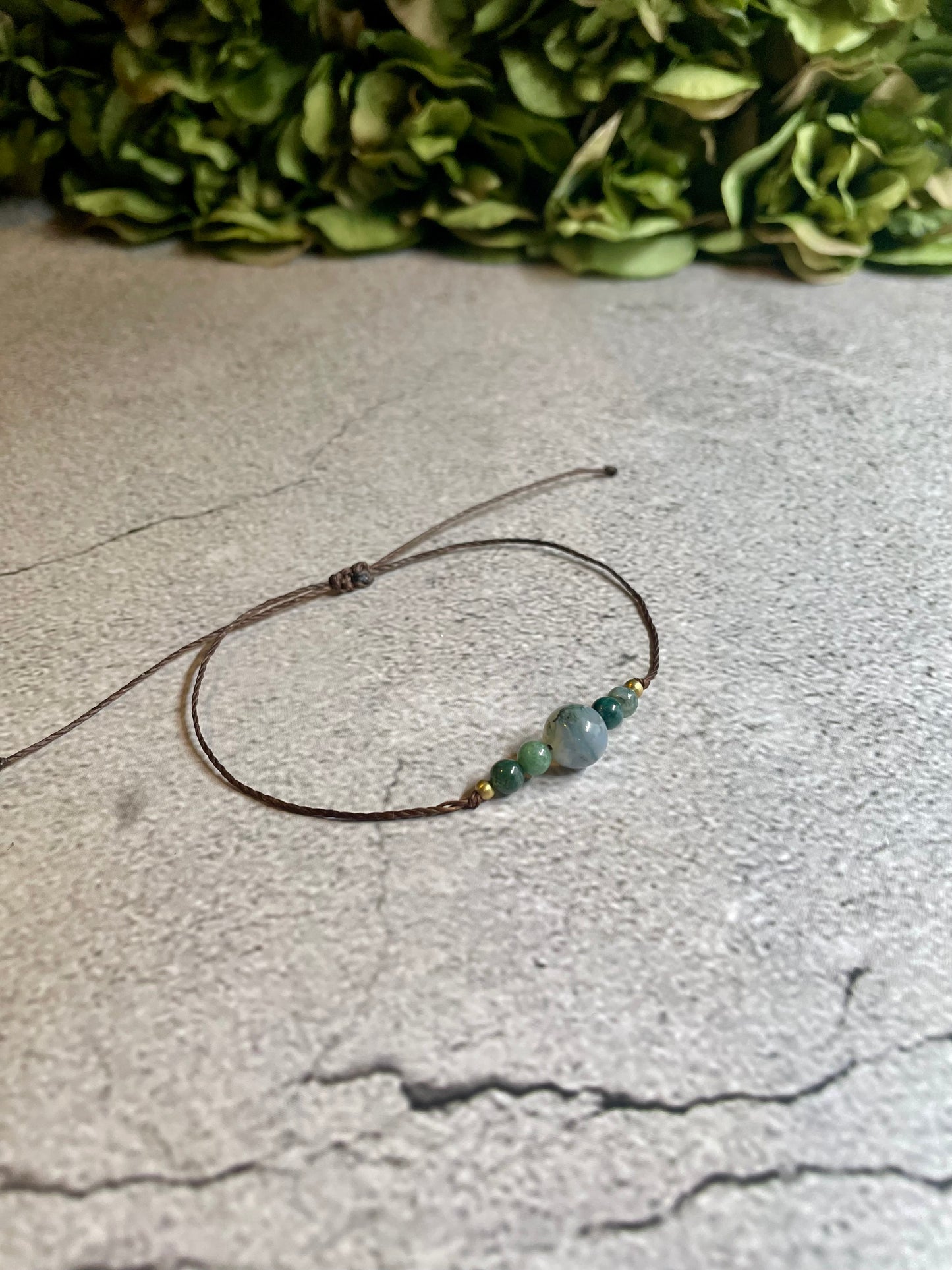 Greenie | Fancy Jasper Macrame Bracelet