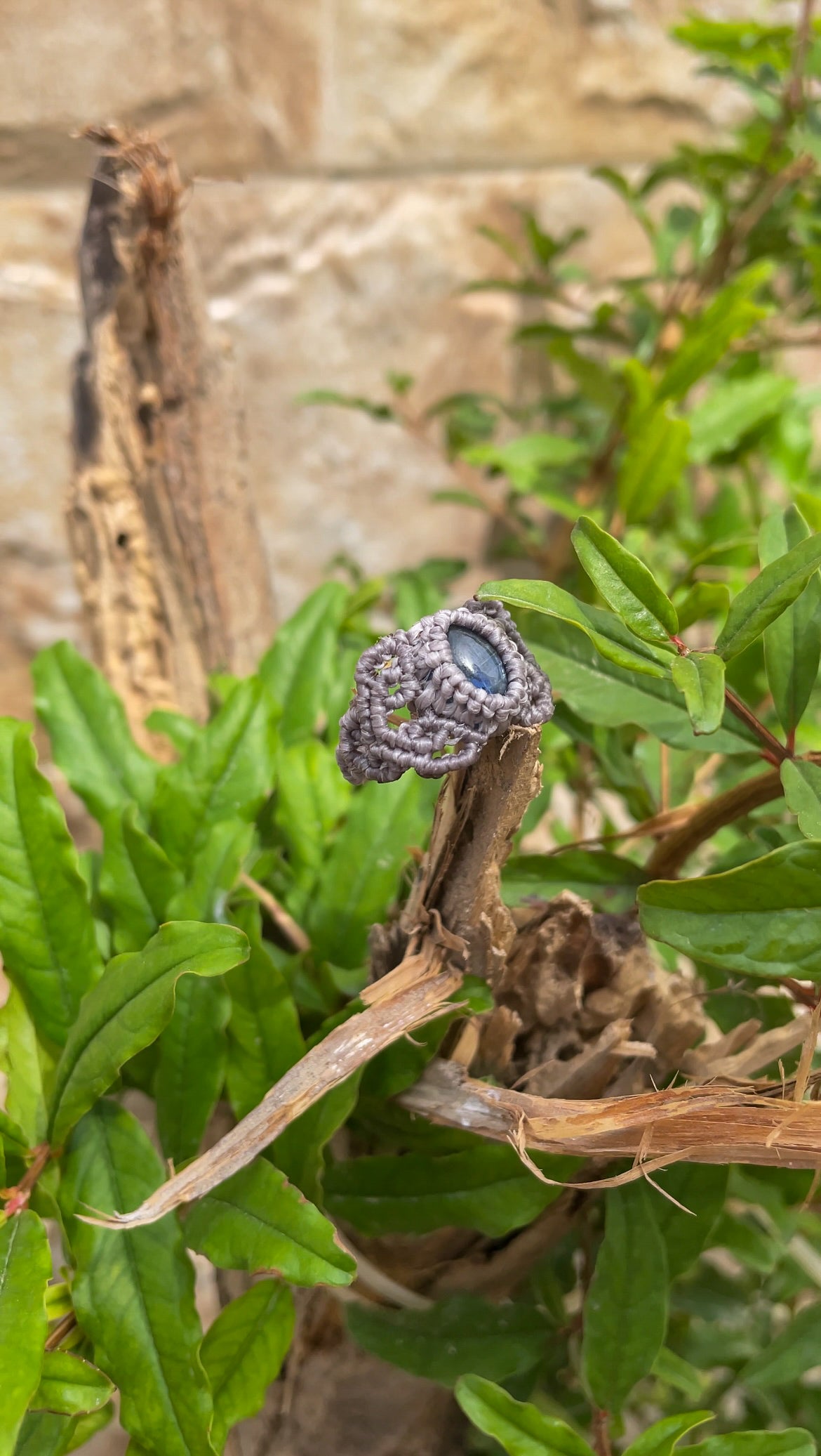 Travel Collection: Oceanscape | Kyanite Macrame Ring