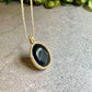 Ava | Druzy Onyx Macrame Necklace