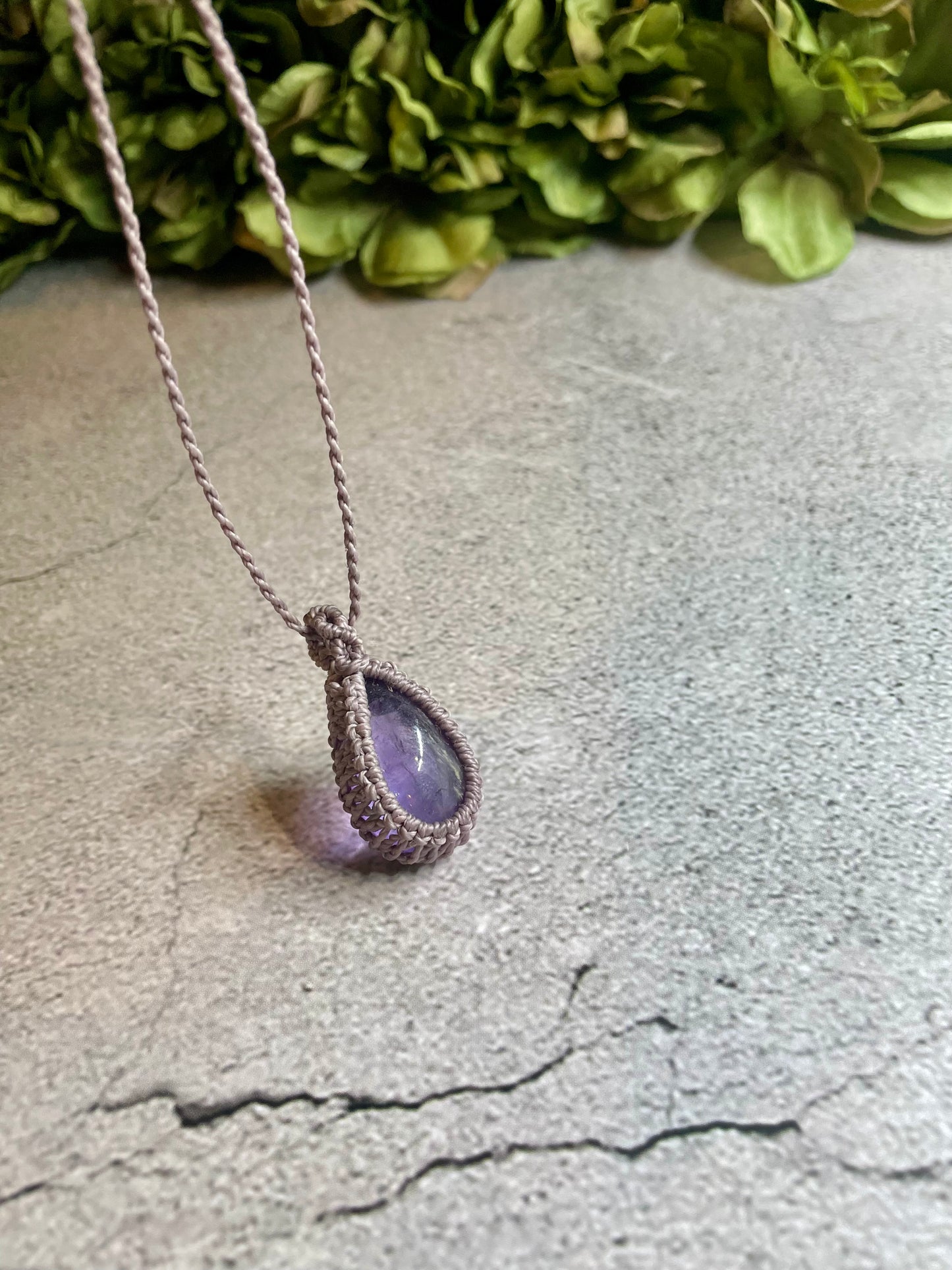 Luster | Ametrine Macrame Necklace