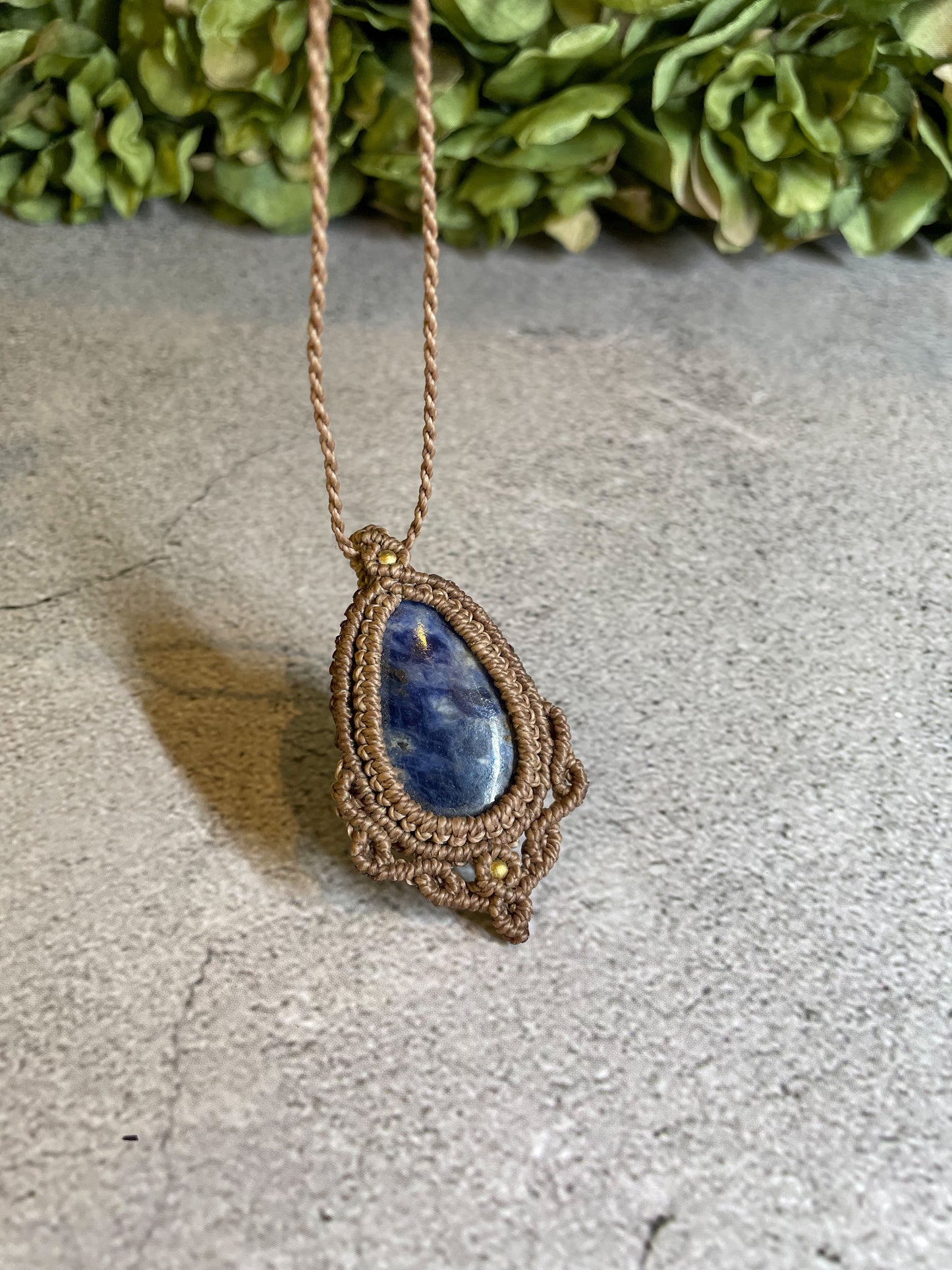 Siren | Sodalite Macrame Necklace