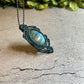 Ocean Eyes | Labradorite Macrame Necklace