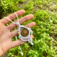 Lina | Ammonite Macrame Necklace