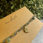 Leaf Dance | Fancy Jasper & Snow Quartz Macrame Anklet