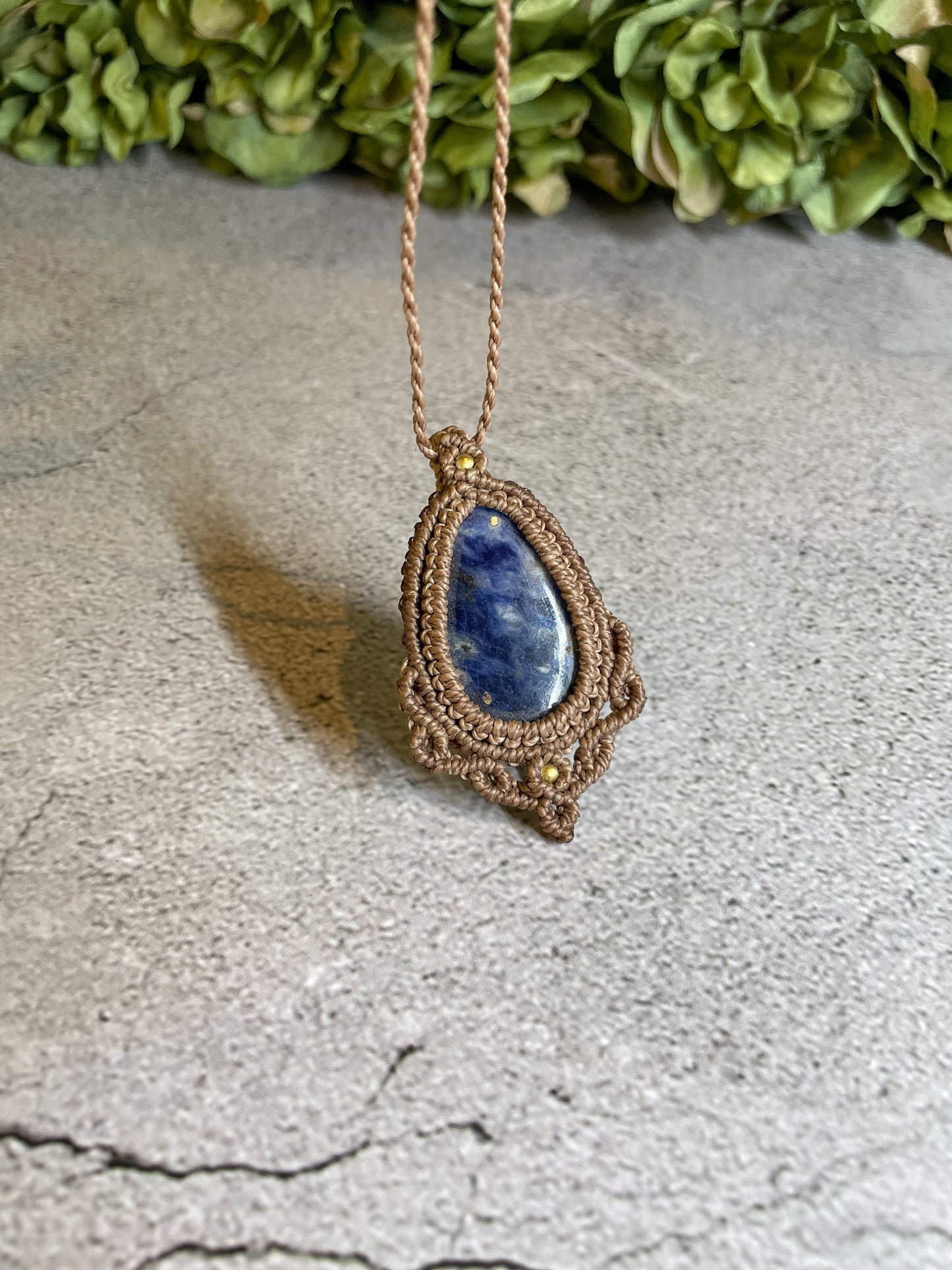 Siren | Sodalite Macrame Necklace