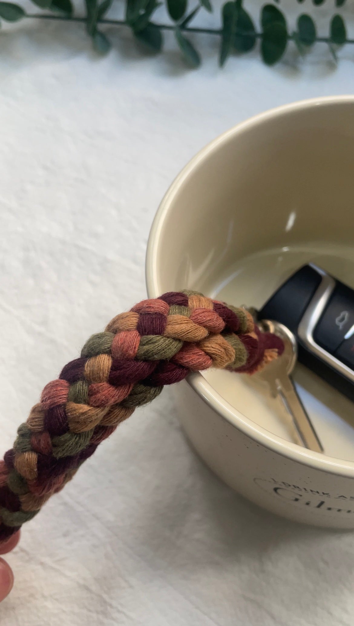 Maple | Macrame Wristlet Keychain